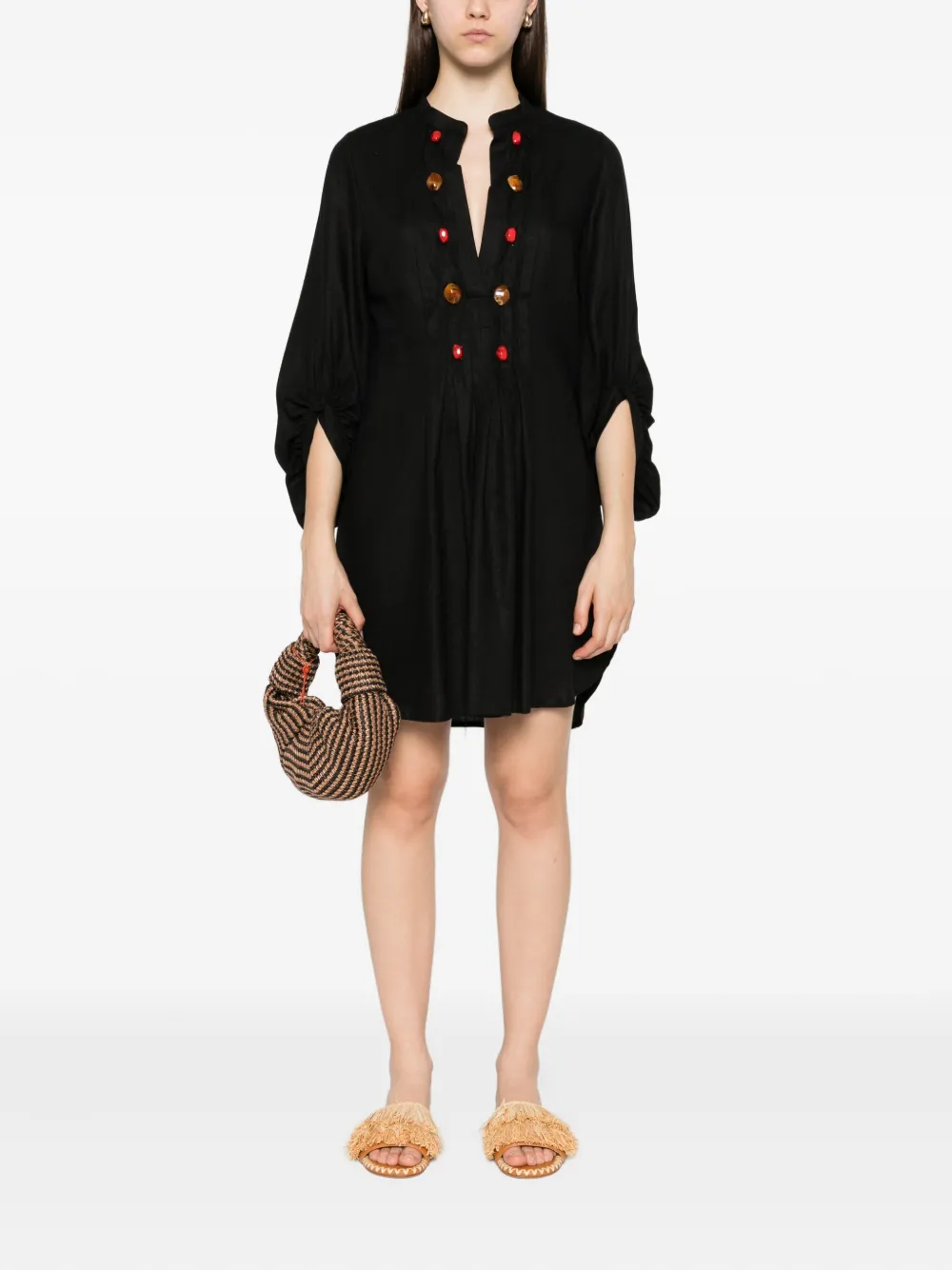 MARIUCCIA MILANO button-embellished mini dress | Day Dresses | Image 2