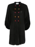 MARIUCCIA MILANO button-embellished mini dress - Black