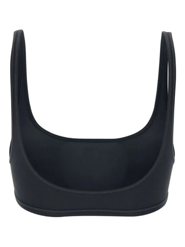 panelled leather jacket