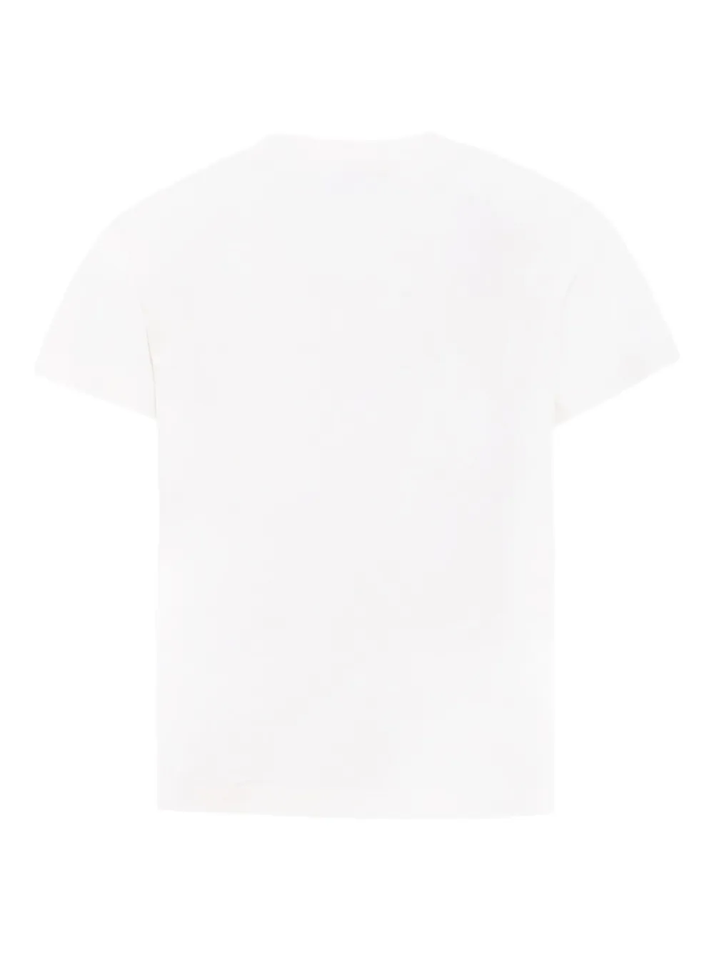 Moncler Enfant logo-print organic cotton T-shirt Wit