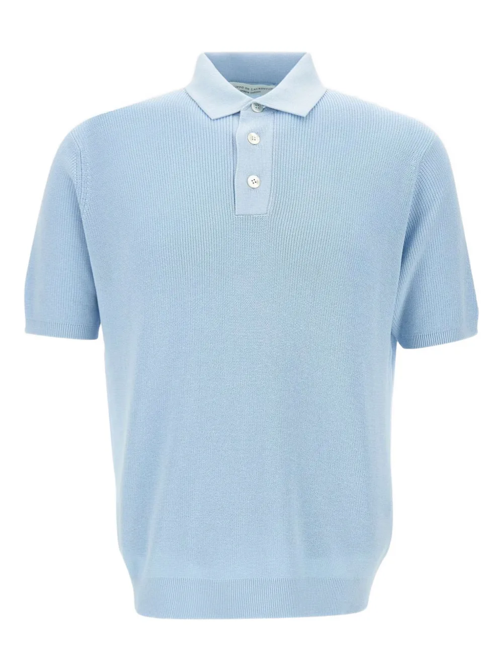 Filippo De Laurentiis Gebreid katoenen poloshirt Blauw