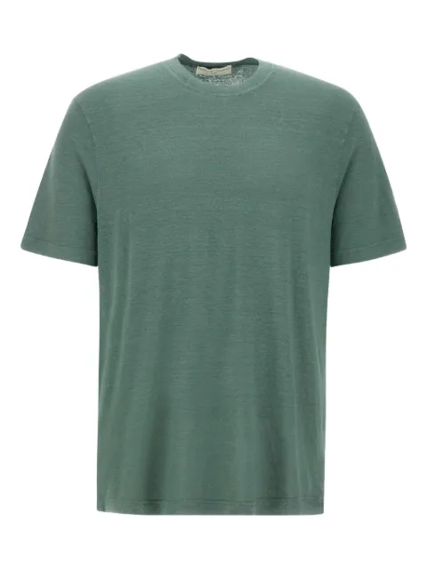 Filippo De Laurentiis crew-neck linen-blend t-shirt