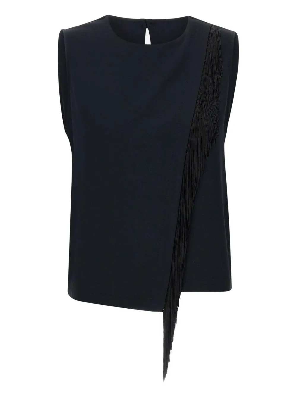 kaos fringe-detailing top | Black | Image 1