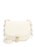 PINKO clasp-fastening half-moon bag - White