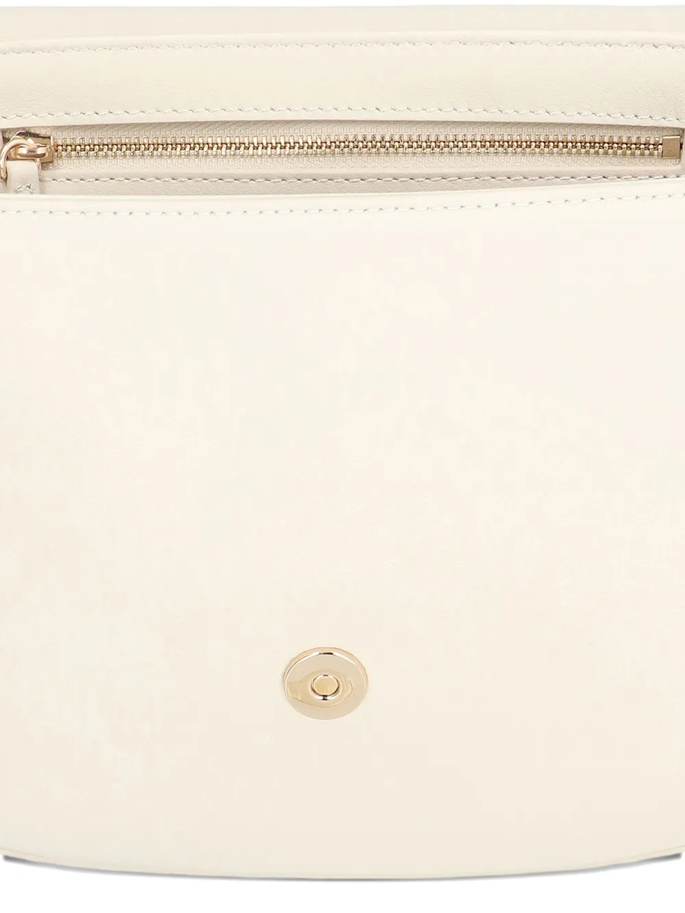 PINKO Halvemaanvormige tas met gespsluiting Wit