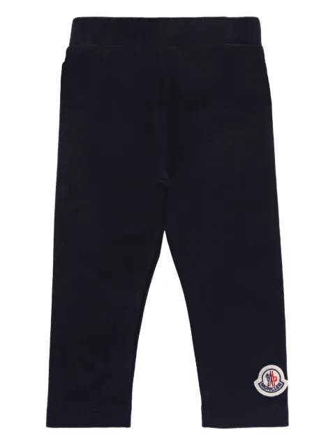 Moncler Enfant logo-patch leggings