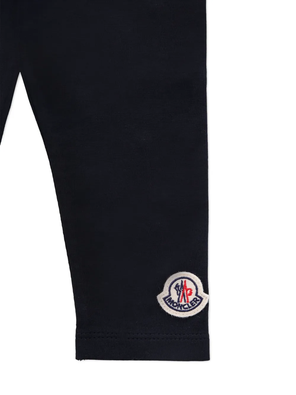 Moncler Enfant Legging met logopatch Blauw