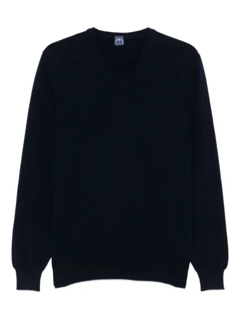 Fedeli Kaschmirpullover mit V-Ausschnitt