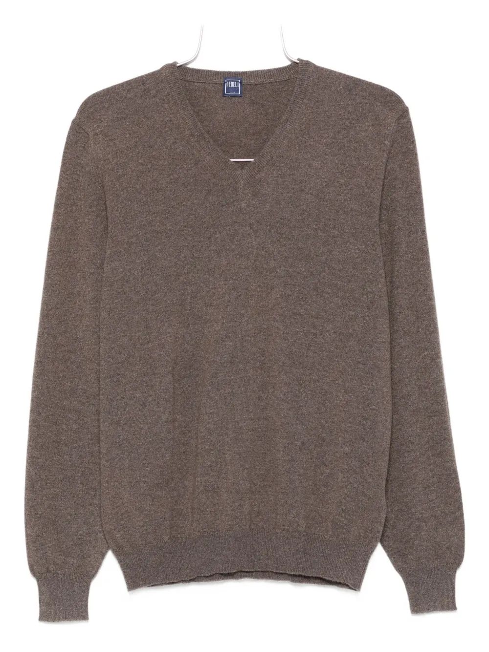 Fedeli v-neck sweater Bruin