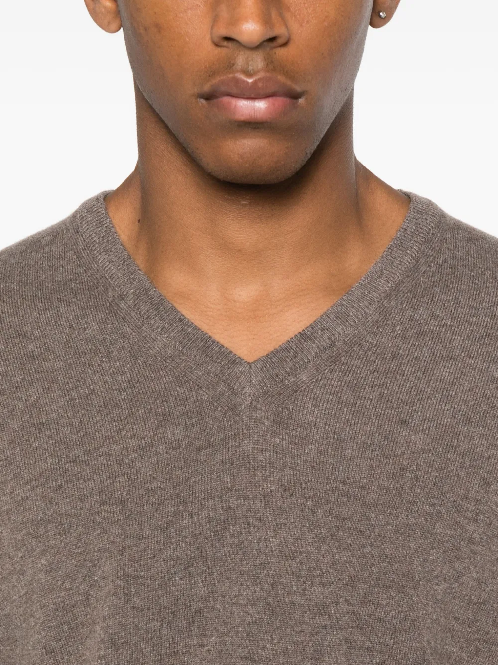 Fedeli v-neck sweater Bruin