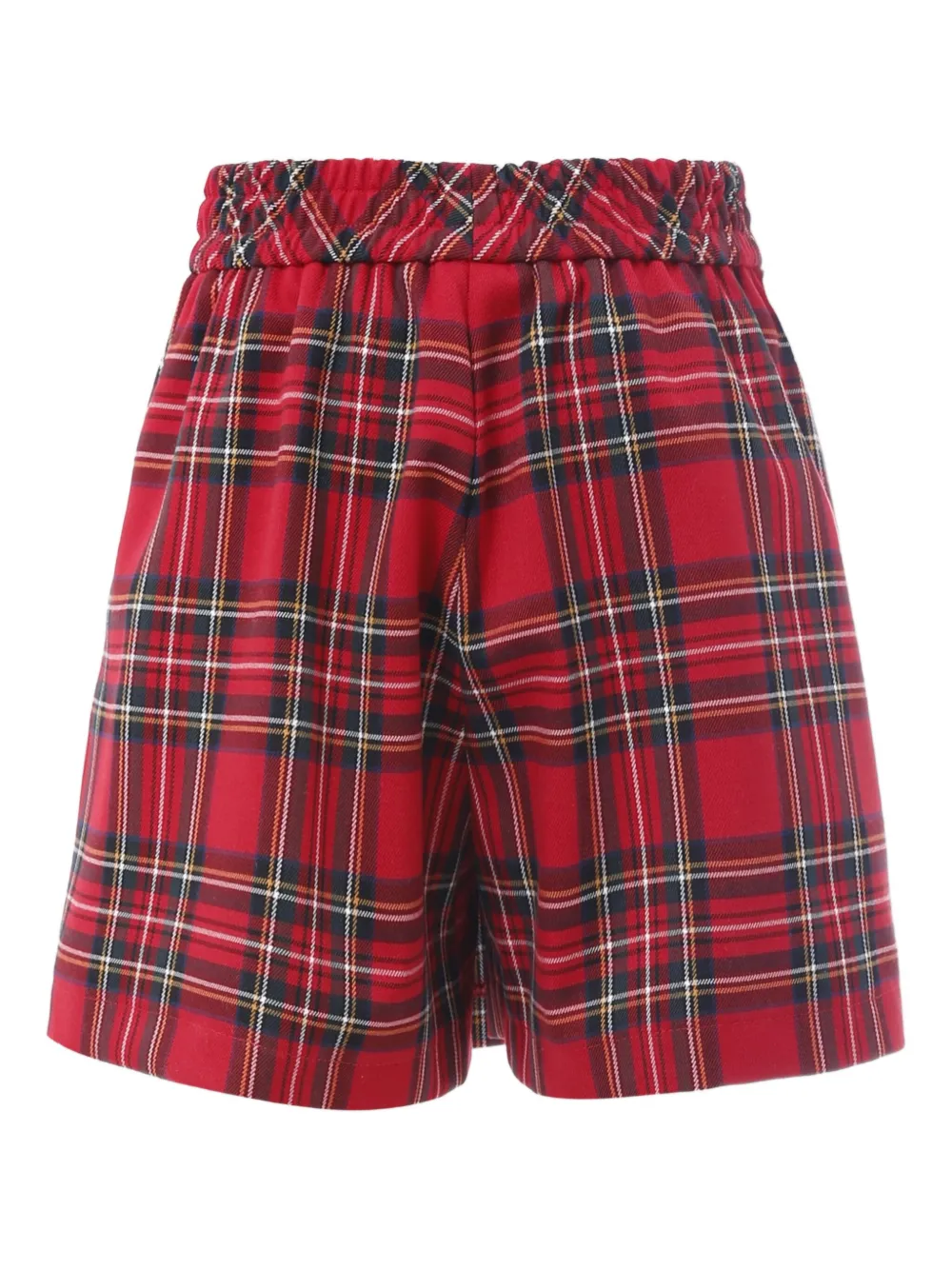 Monnalisa pleated plaid shorts Rood