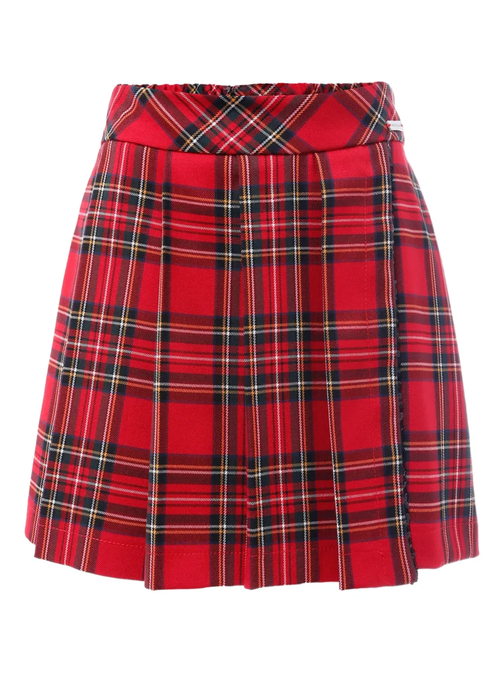 Monnalisa pleated plaid shorts Rood