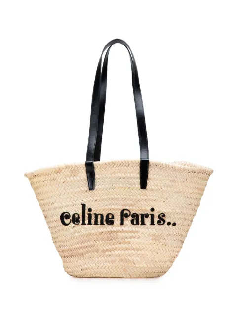 Céline Pre-Owned 2020 Classic Panier Tote Bag aus Raffiabast