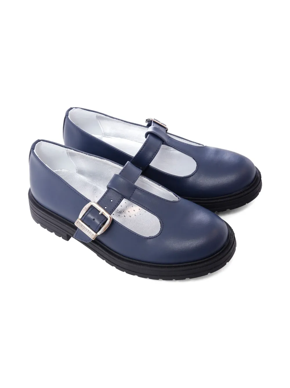 Monnalisa buckled T-bar shoes Blue