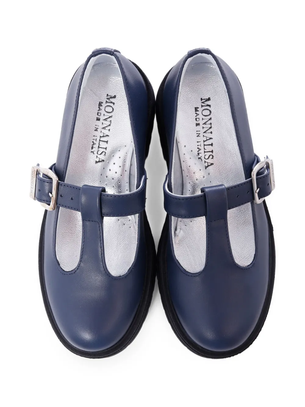 Monnalisa T-bar schoenen met gesp Blauw