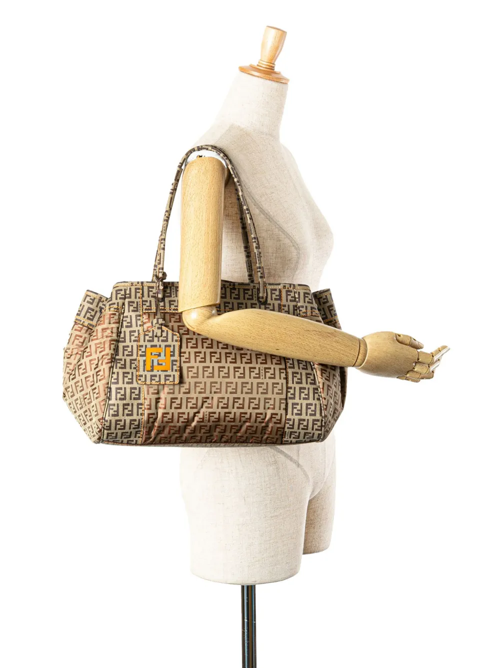 Fendi Pre-Owned 2000-2010 Zucchino Nylon and Spalmati Grande Pillow tote bag | Pre-Owned | Image 2