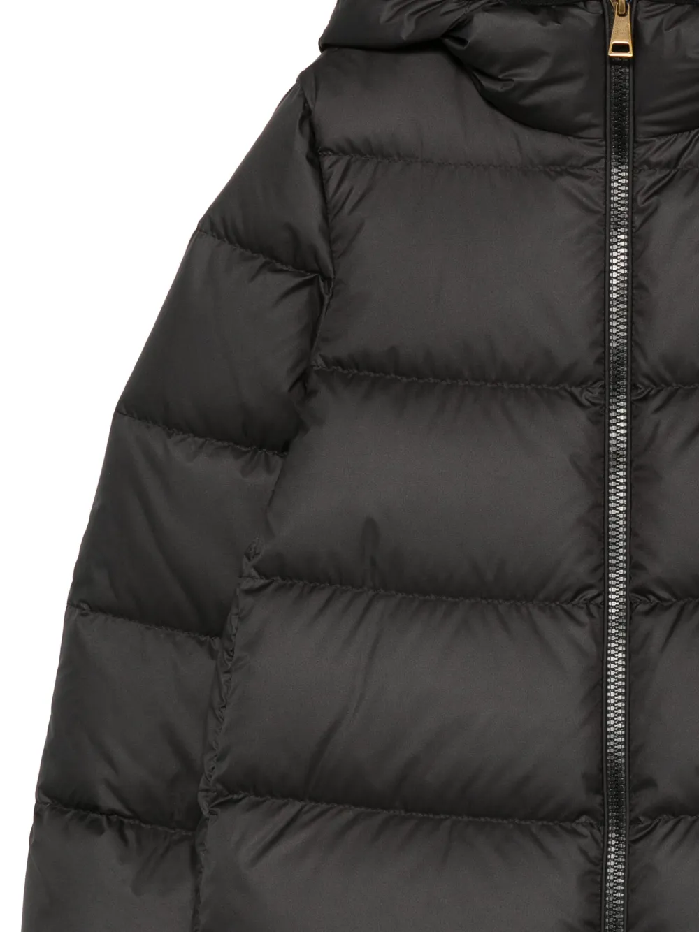 Moncler Enfant Beulah gewatteerd jack met capuchon Zwart