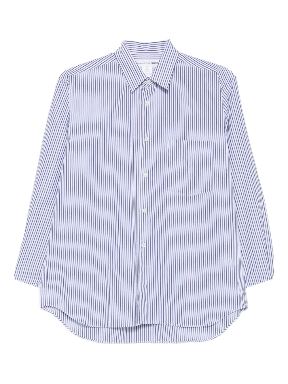 striped long-sleeved shirt