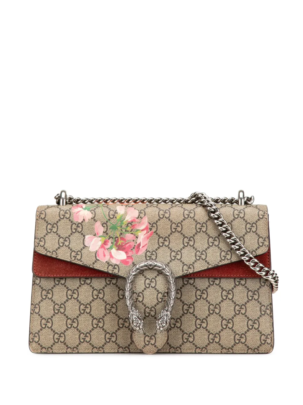 Gucci Pre-Owned 2015-2025 Small GG Supreme Blooms Dionysus shoulder bag | Brown | Image 1