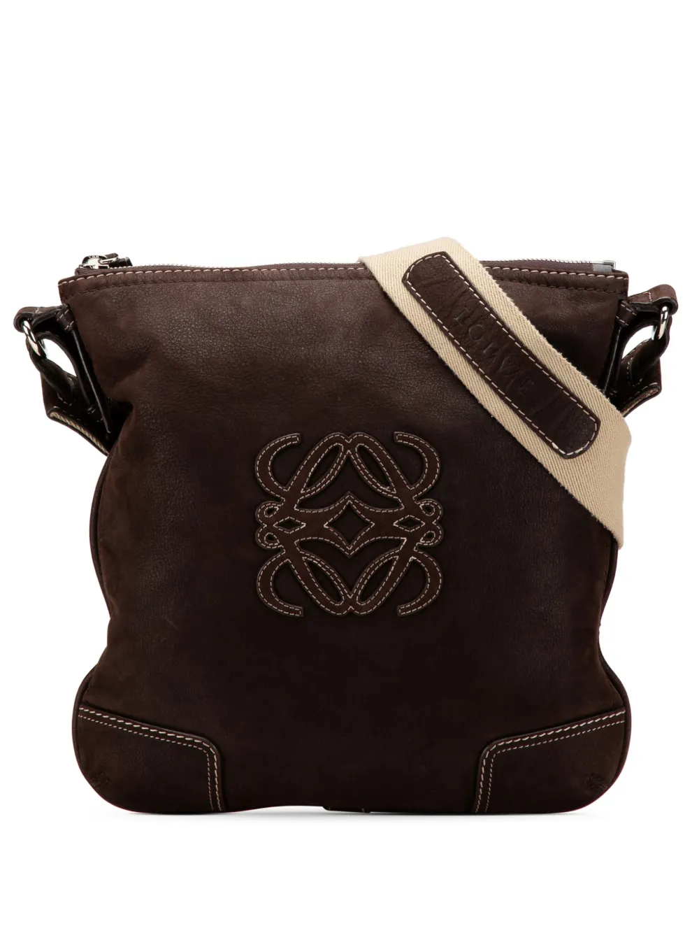 Loewe Pre-Owned 2007 Anagram Nubuck crossbody bag | marrón | Image 1