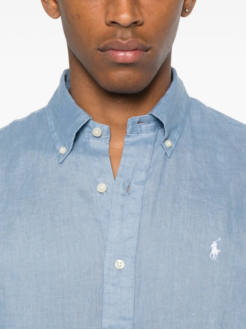 Polo Ralph Lauren Linnen overhemd Blauw