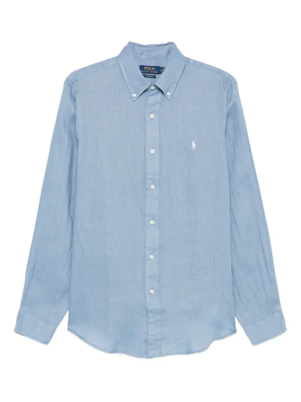 Polo Ralph Lauren ロングスリーブ リネンシャツ | ブルー | FARFETCH JP