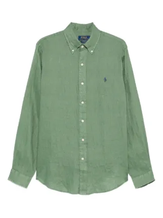 Polo Ralph Lauren ロングスリーブ リネンシャツ | グリーン | FARFETCH JP