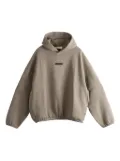FEAR OF GOD ESSENTIALS logo-patch hoodie - Brown