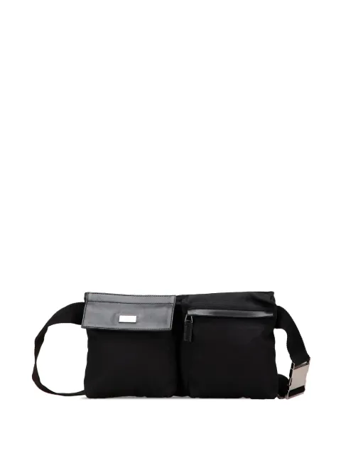 Gucci Pre-Owned 2000-2015 Nylon Double Pocket belt bag