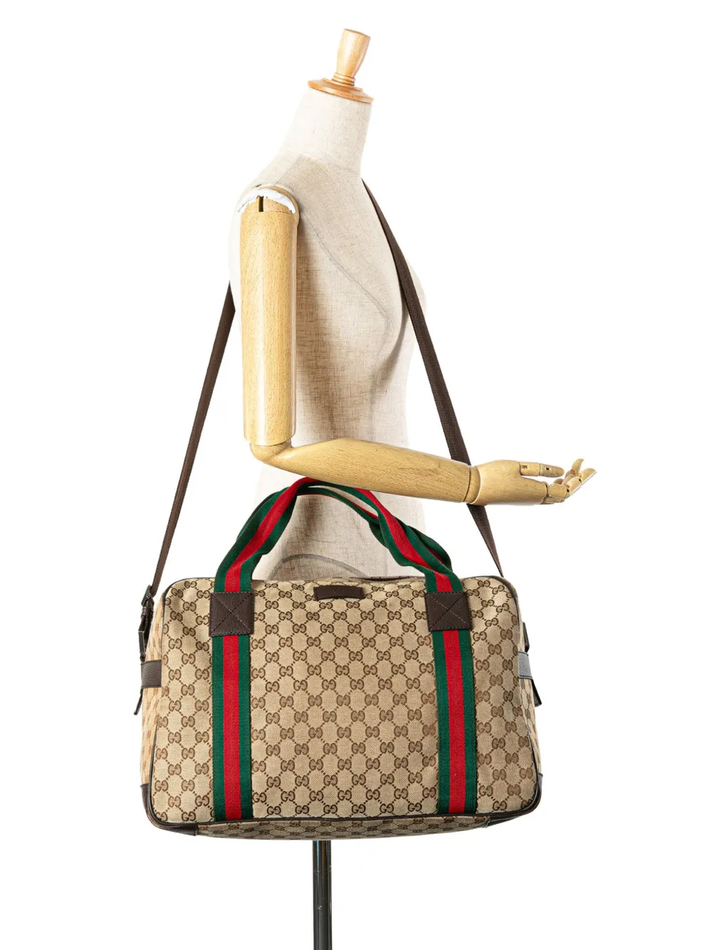 Gucci Pre-Owned 2000-2015 GG Canvas Web satchel | Pre-Owned | Image 2