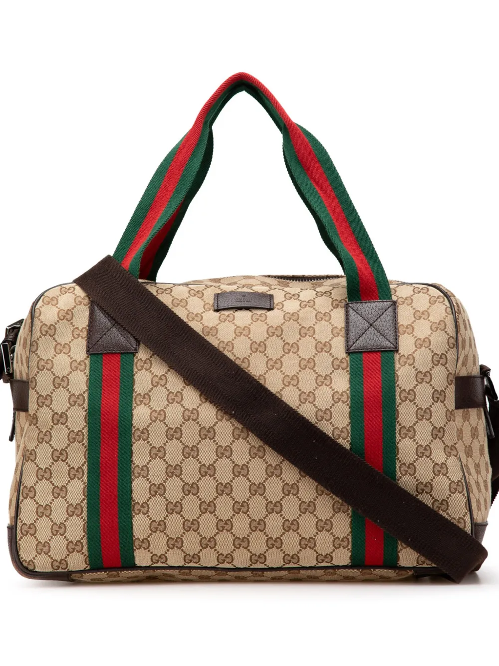 Gucci Pre-Owned 2000-2015 GG Canvas Web satchel | Brown | Image 1