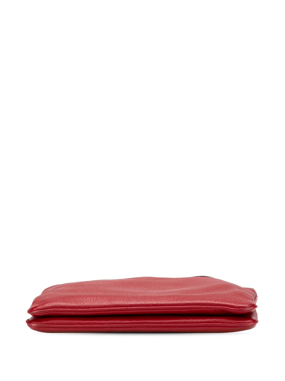 Pre-owned Prada 2010-2025 Vitello Phenix Double Zip Crossbody Bag