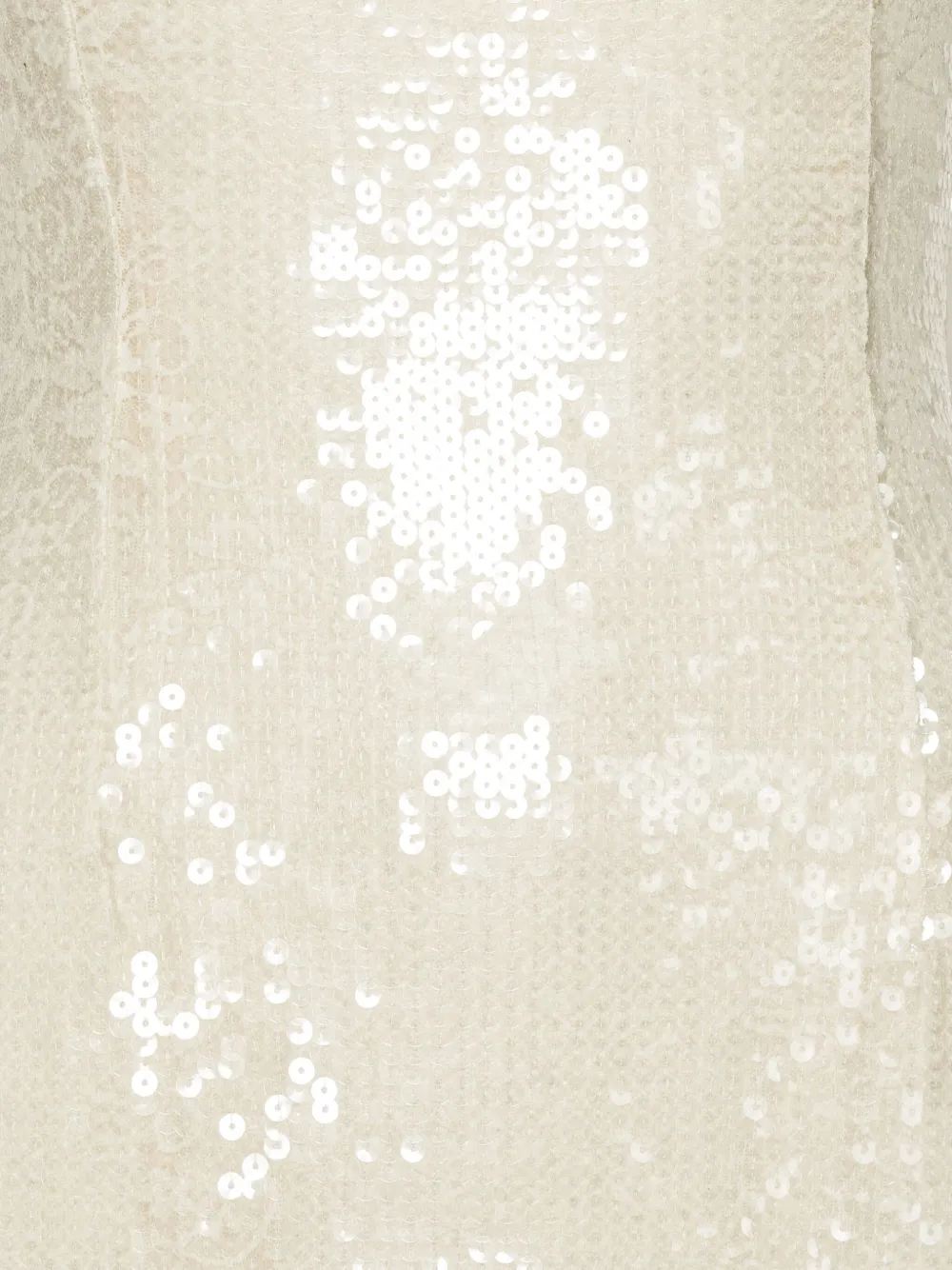 Sequin-Embellished Ruffled Gown