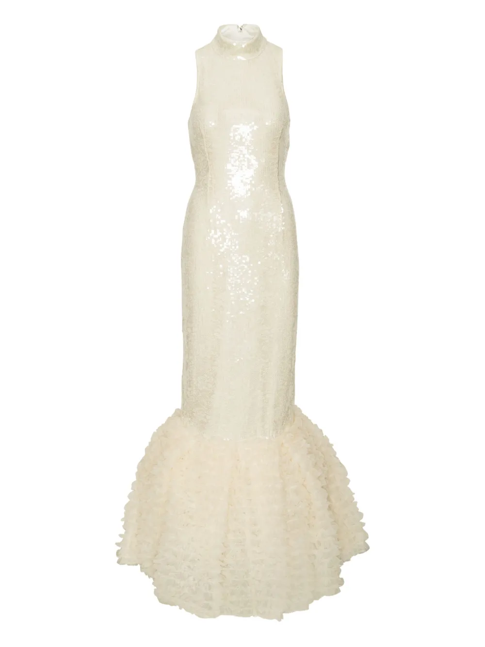 ROTATE BIRGER CHRISTENSEN Avondjurk met pailletten Beige