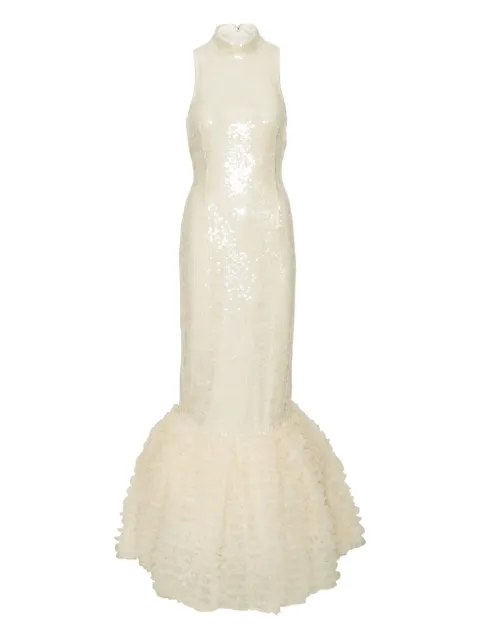 ROTATE BIRGER CHRISTENSEN sequin-embellished ruffled gown