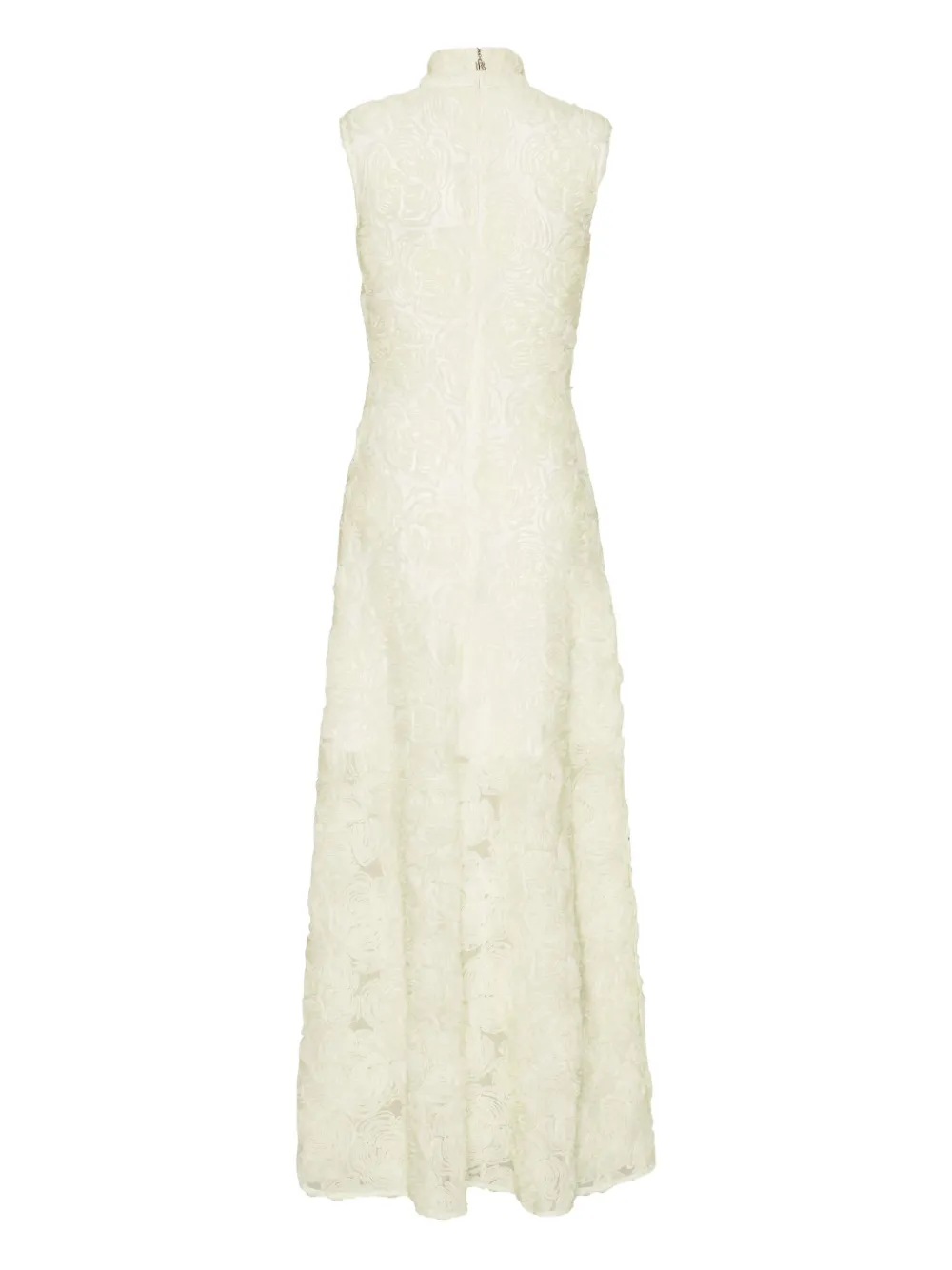 ROTATE BIRGER CHRISTENSEN Maxi-jurk met geborduurde bloemen Wit