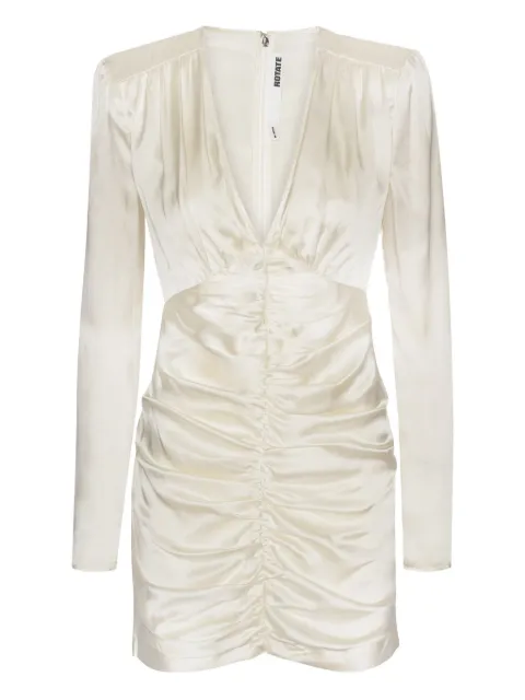 ROTATE BIRGER CHRISTENSEN gathered satin mini dress
