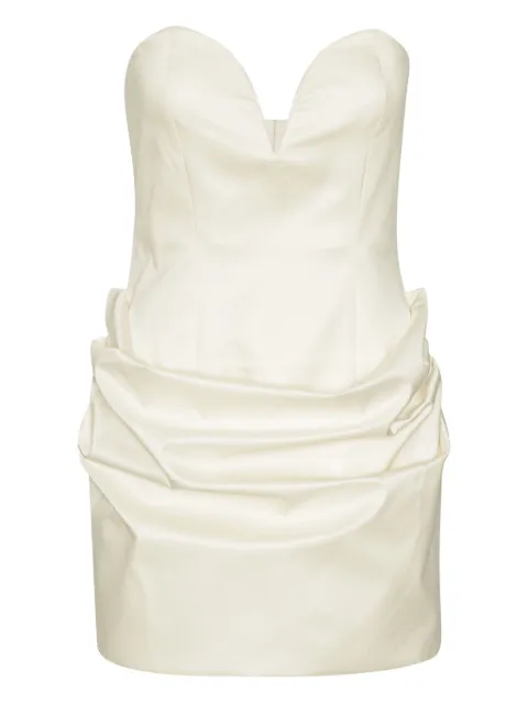 ROTATE BIRGER CHRISTENSEN sweetheart-neck draped minidress