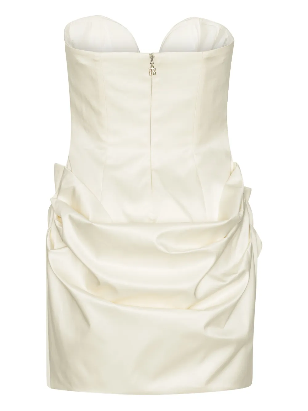 ROTATE BIRGER CHRISTENSEN Gedrapeerde mini-jurk met sweethearthals Wit