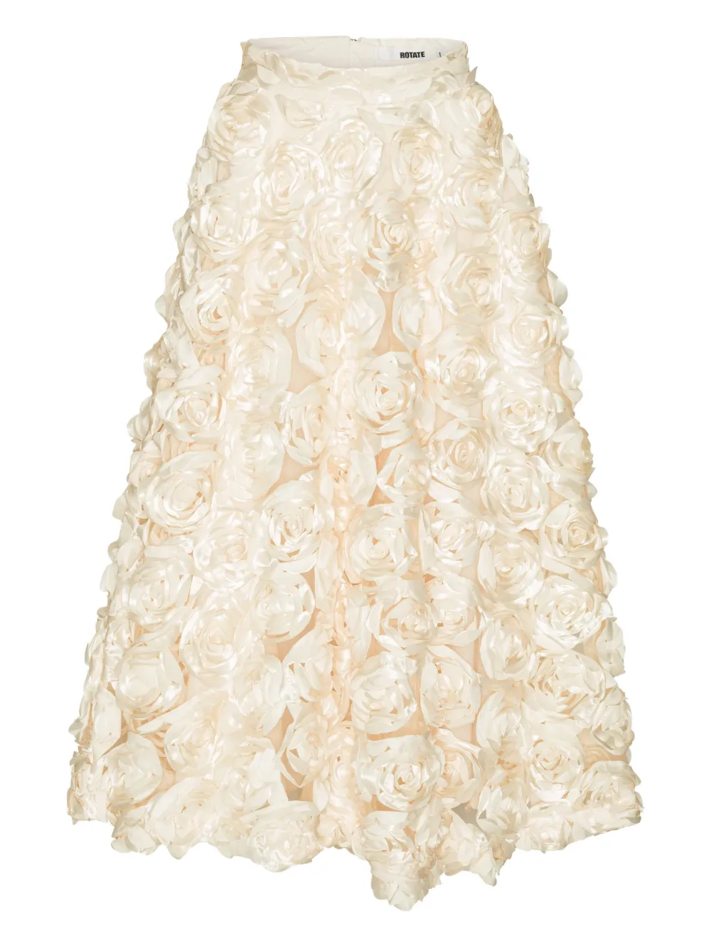 ROTATE BIRGER CHRISTENSEN Sun rose-embellished maxi skirt - ニュートラル ROTATE BIRGER CHRISTENSEN Sun rose-embellished maxi skirt - ニュートラル