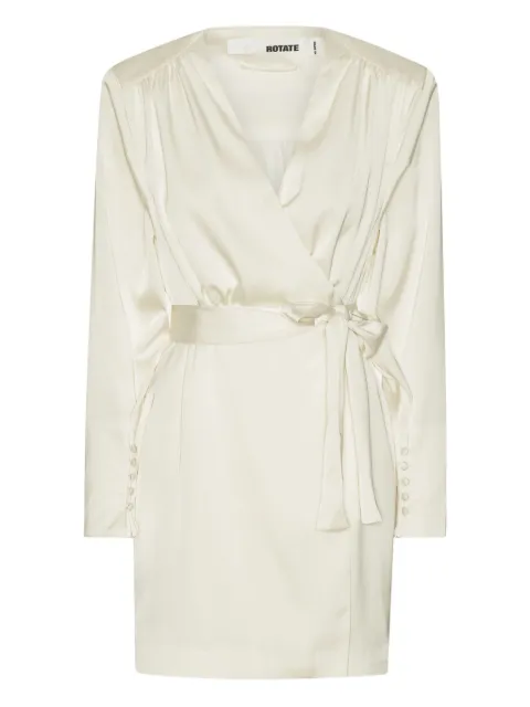 ROTATE BIRGER CHRISTENSEN satin wrap minidress