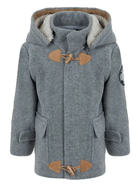 Lapin House hooded toggle-fastening jacket