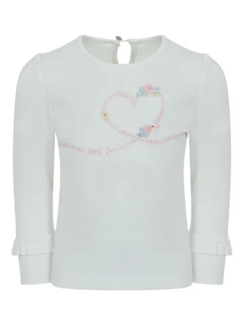 Lapin House floral heart-design top