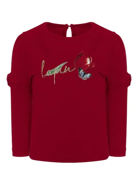 Lapin House butterfly-embellished top