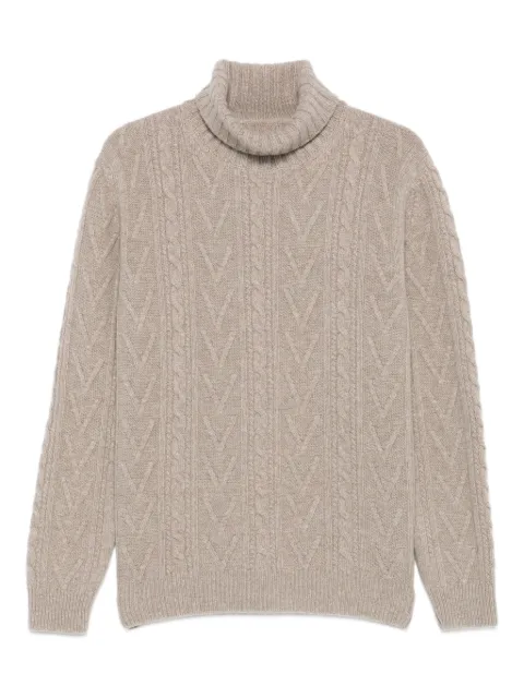 Fedeli cable-knit turtleneck sweater
