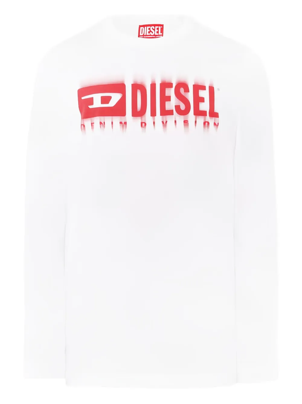 Diesel Kids logo-print long-sleeve T-shirt Wit