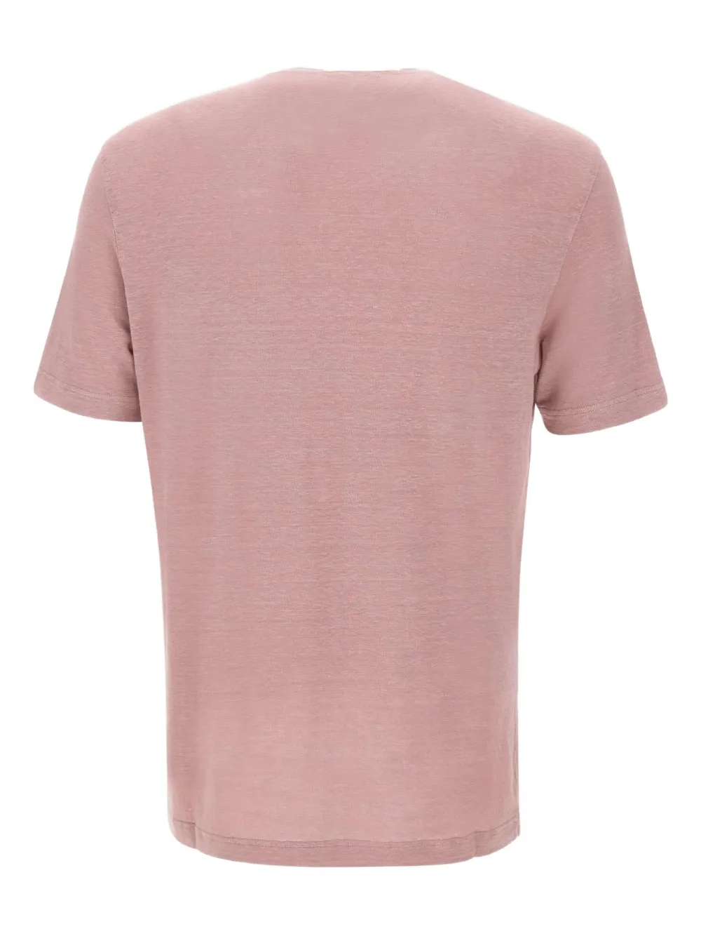 Filippo De Laurentiis Linnen T-shirt met ronde hals Roze