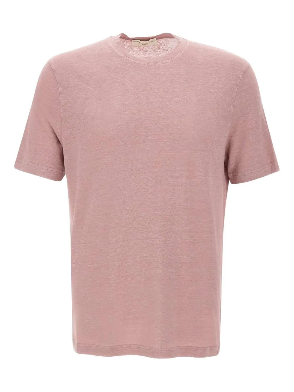 Filippo De Laurentiis Crew-neck Linen T-shirt