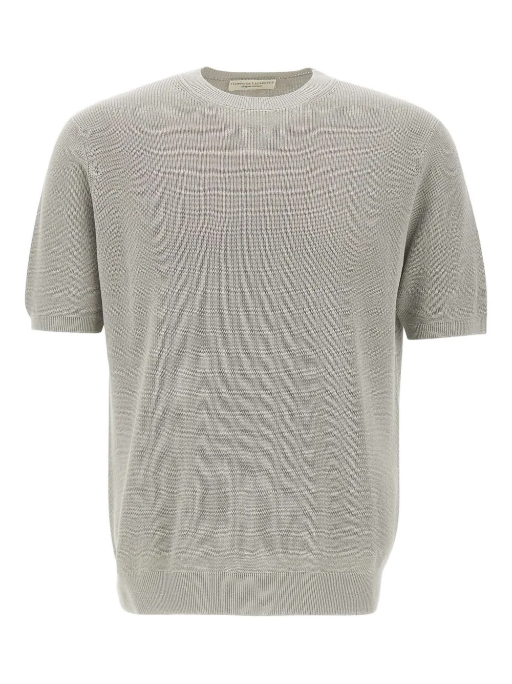Filippo De Laurentiis short-sleeve cotton sweater | Grey | Image 1