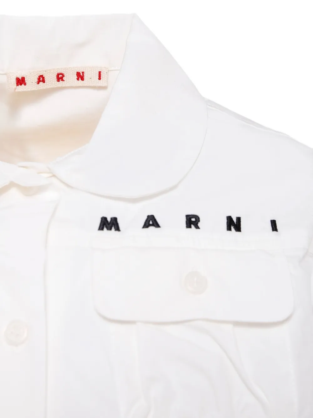 Marni Kids Jack met Peter Pan-kraag Wit